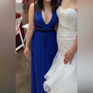 BCBG blue long dress